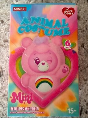 Miniso Care Bears mini Animal Costume scented vinyl plus pendant surprise box